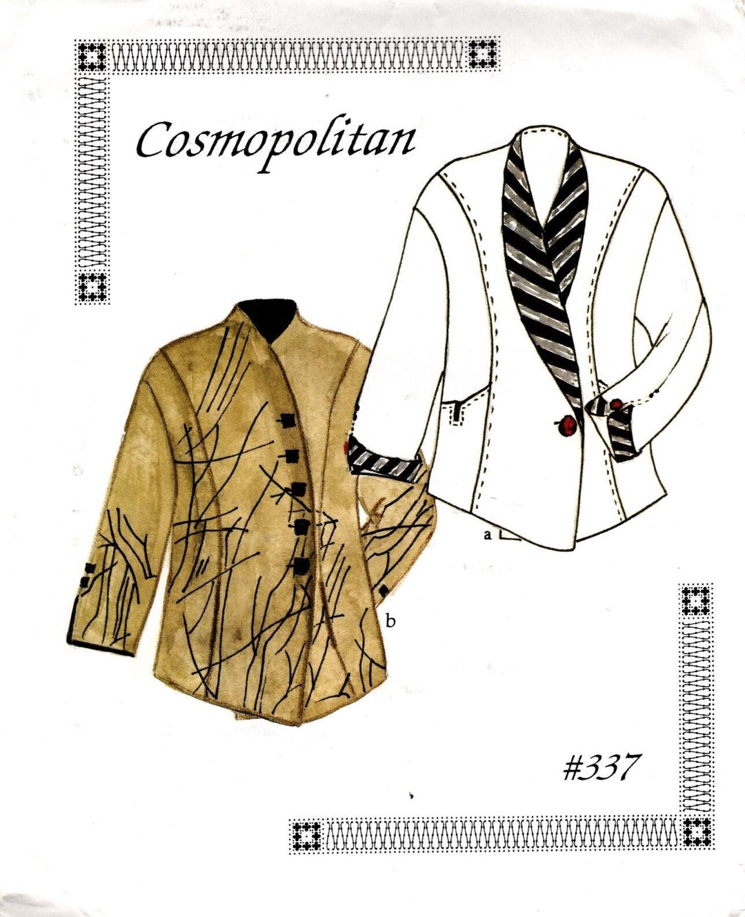 LOIS ERICSON Cosmopolitan Jacket & Vest #337 Design and Sew Pattern C ...