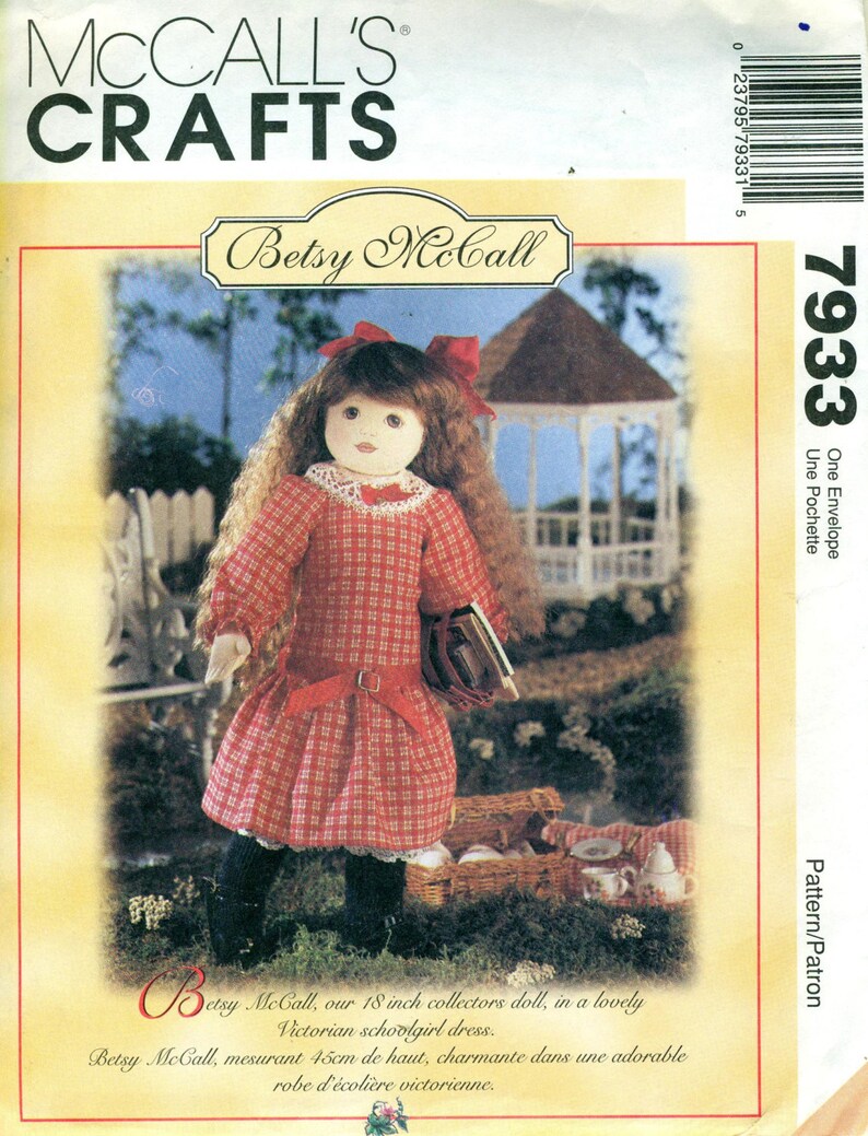 Mccall's 7933 & 8139 BETSY Mccall Doll and Clothes Patterns Outfits ...