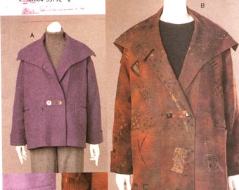Vogue 7473 MARCY TILTON Sm-Med JACKETS Wide Collar ©2001 Uncut/Factory Folds