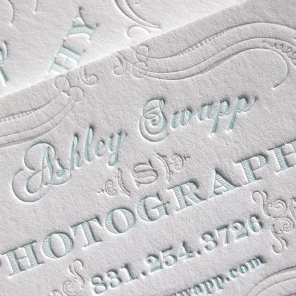 Custom Business Cards - LETTERPRESS - Sampler