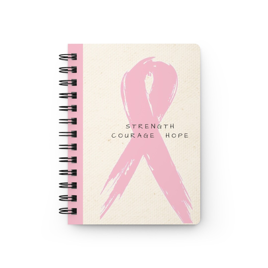 Spiral Bound Journal Pink Ribbon - Etsy