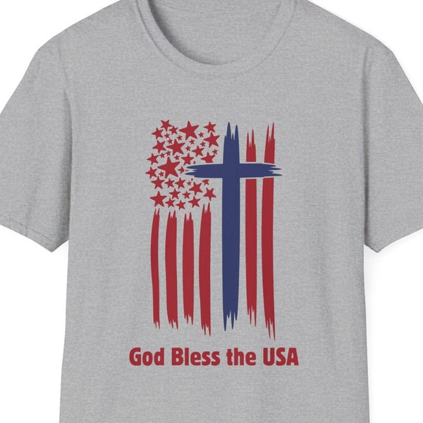 God Bless the USA Unisex Softstyle T-Shirt