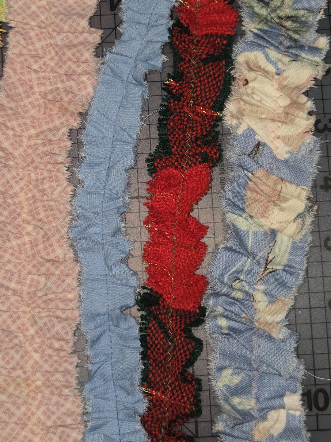 Hand Sewn Fabric Ruffles, 8