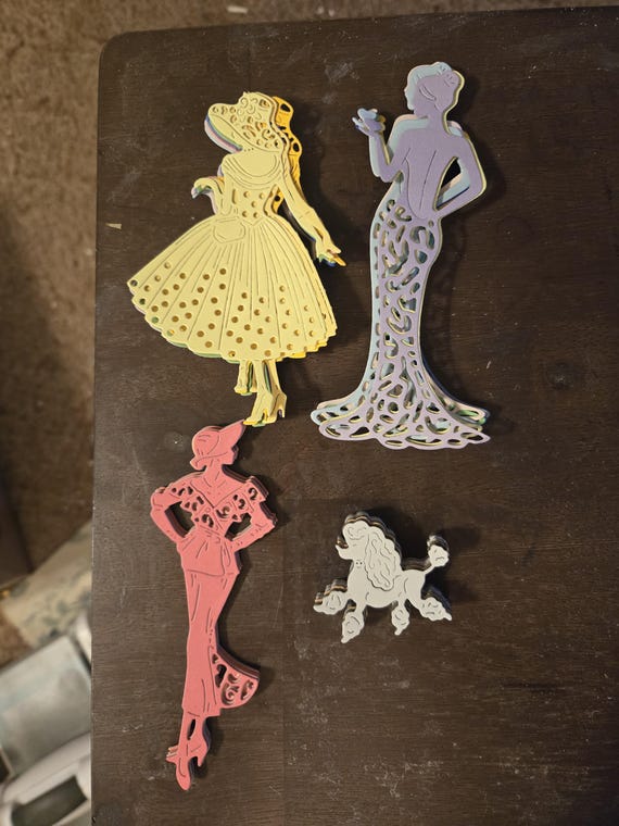 dress form die cut Memory Box Metal Cutting Dies LOT of 2 Dress Form 98612, Evening Dress 98621