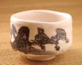 White Shio - Japanese Ceramics Matcha Bowl Tea Cup - Handcrafted Minoware - Made in Japan - 日本製（美濃焼）抹茶碗