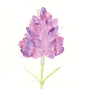 Watercolor flowers, original painting, &quot;Crape Myrtle&quot;