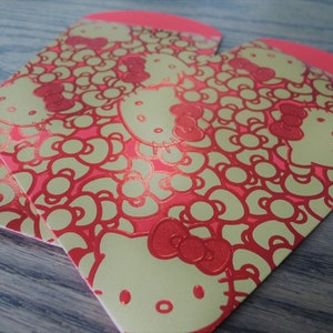 Hello Kitty - Prägung mit Folienfinish Hochzeits- / Geburtstags-Geldumschläge, rote Päckchen - Extra groß 2 Stück (USD 35 kostenloser Versand weltweit *)
