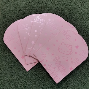 Kitty Melody - Envelopes de dinheiro para aniversário ou casamento, pacotes rosa (quadrados 5 peças)