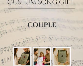 Canción personalizada • Regalo musical personalizado • Canción de boda • Canción conmemorativa • Canción de cumpleaños para niños • Tu historia en una canción