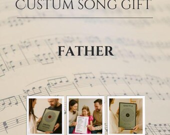 Canción personalizada • Regalo musical personalizado • Canción de boda • Canción conmemorativa • Canción de cumpleaños para niños • Tu historia en una canción