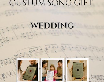 Canción personalizada • Regalo musical personalizado • Canción de boda • Canción conmemorativa • Canción de cumpleaños para niños • Tu historia en una canción