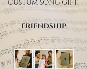 Canción personalizada • Regalo musical personalizado • Canción de boda • Canción conmemorativa • Canción de cumpleaños para niños • Tu historia en una canción • Regalo
