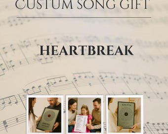 Canción personalizada • Regalo musical personalizado • Canción de boda • Canción conmemorativa • Canción de cumpleaños para niños • Tu historia en una canción