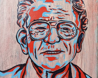 Howard Finster - Original painting by Mr Hooper of Nashville Tennessee