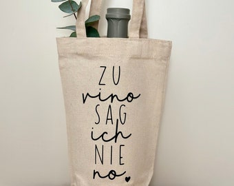 Weintasche / Weinbeutel / Mitbringsel / Tragetasche Weinflasche / Geschenk Geburtstag Hochzeit Einladung