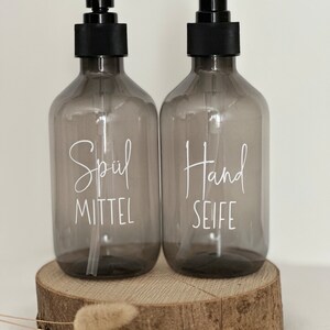 Spülmittel und Seifenspender im Set oder einzeln / Geschenk / Geschenkset / zum Einzug / Spenderflasche / Pumpspender Spülmittel&Handseife