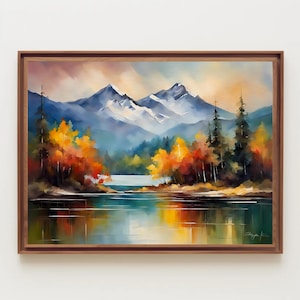 水彩画・風景画・秋の風景・自筆 絵画 水彩画 風景画 画題「秋の川沿い」 絵画 yamakasumi56 通販