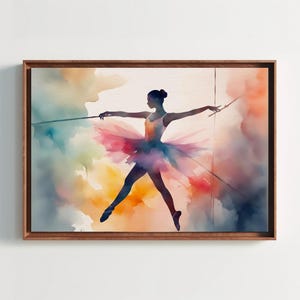 Ballerina Watercolor Painting, Watercolor Print, Ballet Dancer, Dancer Wall Art, Wall Art