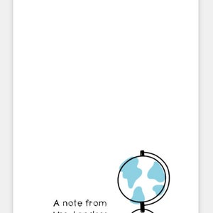 School Teacher Appreciation Gift School Counselor Thank You Gift Personalized Note Pad Notepad