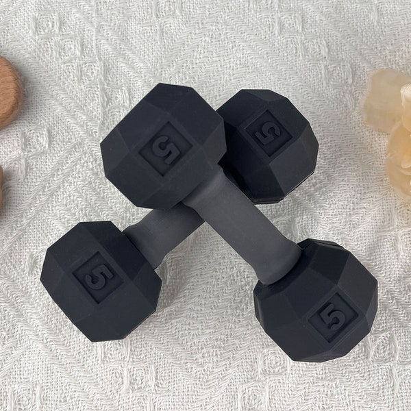 Baby rattle Dumbbell Baby First Toys Baby Keepsakes Welcome Baby Gifts,Gripping Toys 1pcs Perfect for Fitness Lovers Baby Gifts Newborn Gift