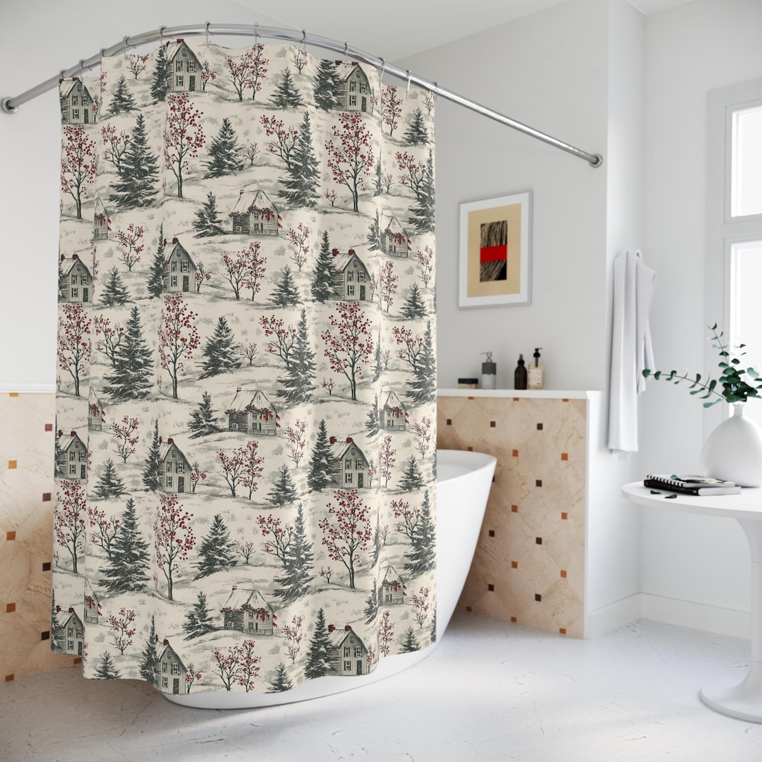 Winter Themed Shower Curtains