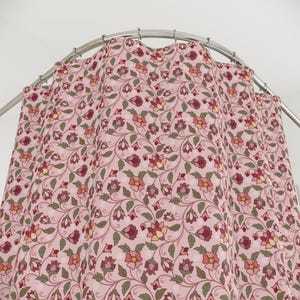 Cottage Floral Shower Curtain: Shabby Chic Bathroom Decor