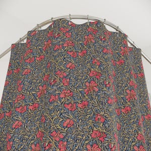 William Morris Floral Shower Curtain: Botanical Bathroom Decor