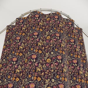 Moody Floral Shower Curtain: Botanical Bathroom Decor