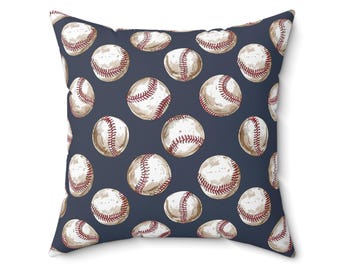 Baseball Throw Pillow: Boys Room Sports Decor