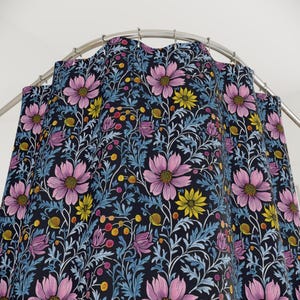 Floral Shower Curtain: Whimsical Botanical Print Bathroom Decor
