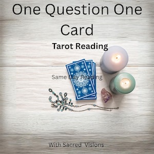 Eine Frage, eine Karte Tarot Legung. Lesung am selben Tag.