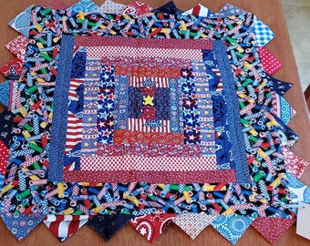 Patriotic Handmade Quilted Table Topper
