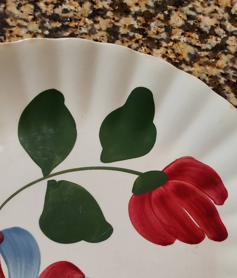 Blue Ridge Pottery Colonial Whirligig Var. Dinner Plate Etsy