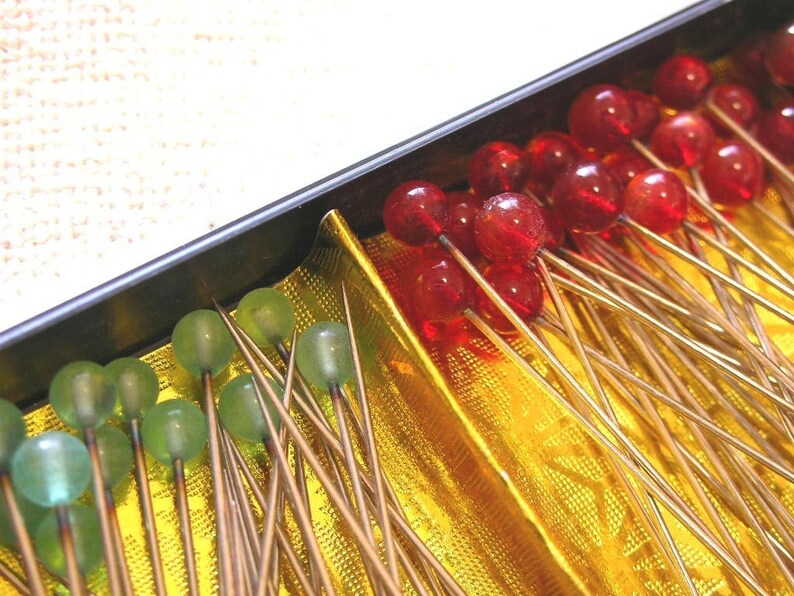 Glass Head Sewing Pins Etsy