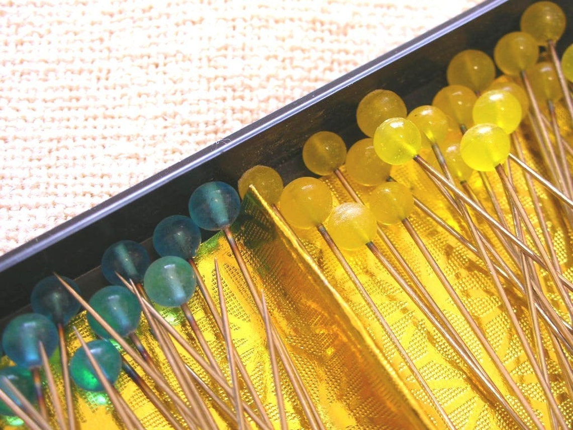 Glass Head Sewing Pins Etsy