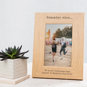 Cadre photo personnalisé « Souviens-toi quand… » | Cadeau meilleur ami pour femme | Cadeau d&#39;anniversaire sentimental pour amis | Cadeau de l&#39;amitié