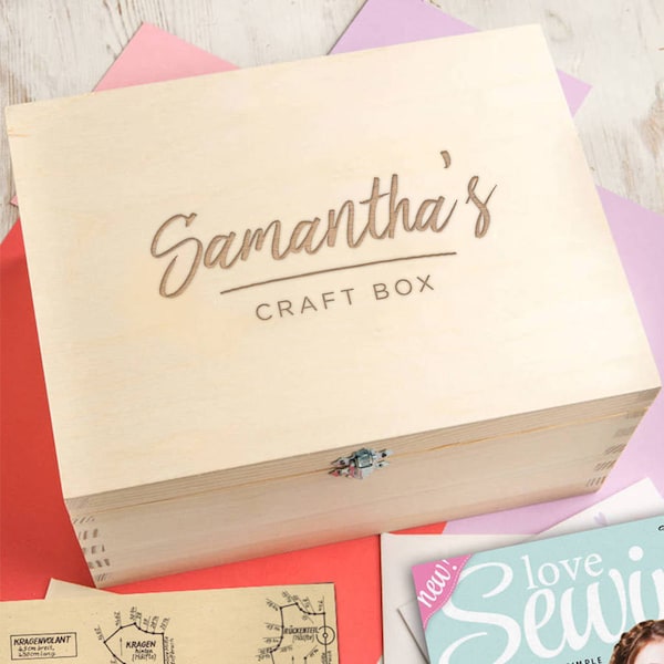 Personalised Craft Box For Teen Or Adult