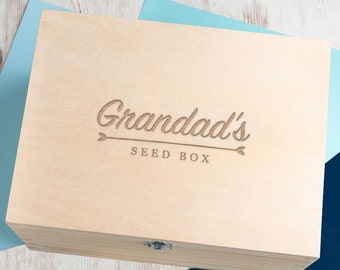 Personalised Gardeners Seed Box