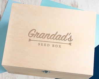 Personalised Gardeners Seed Box