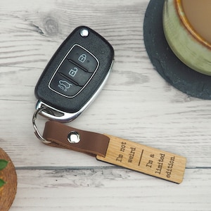 Engraved 'I'm Not Weird I'm Limited Edition' Keyring - Funny Gifts For Friends - Unique Birthday Gift - Key Ring Fob Chain