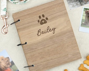 Personalised Engraved Pet Photo Album Book | Gift for Pet Owner | Photo Album for Dogs | Pet Memorial Gift | Pet Loss Gift For Dog Owner