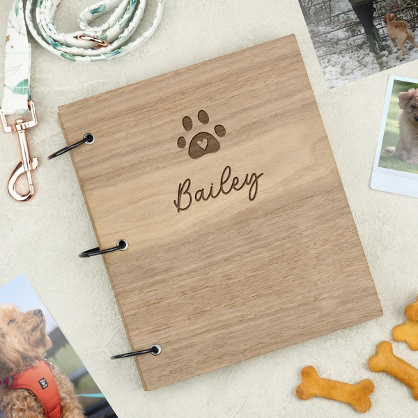 Personalised Pet Photo Album - Gift for Pet Owner - Personalized Photo Album for Dogs - Pet Memorial Gift