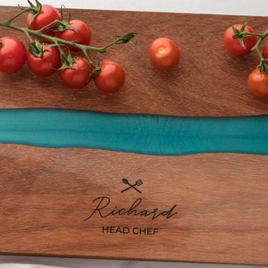 Personalised Engraved ‘Head Chef’ Resin Board | Chopping Board For Men | Kitchen Gift For Chef | Cooking Gift For Husband | Boyfriend Gift