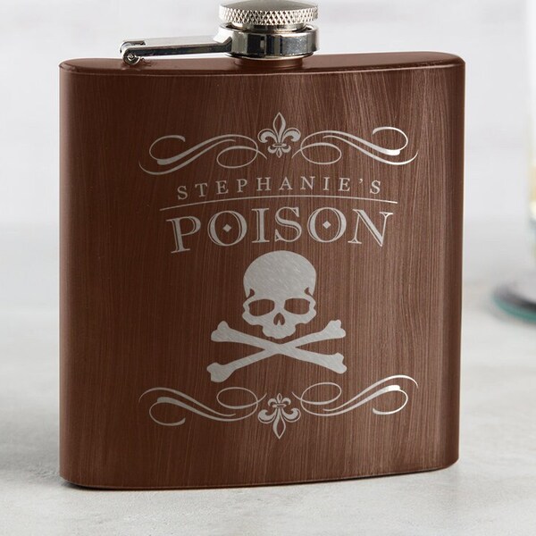 Engraved Hip Flask For Women / Personalised Hip Flask For Women / Personalised 18th Birthday Gifts For Girls / Personalised 21st Gifts