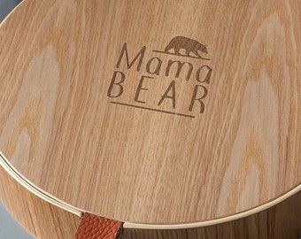 Engraved Jewellery Box for Women 'Mama Bear' - Unique Birthday Gifts for Mum - Mothers Day Presents for Mummy