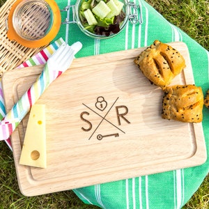 Personalized Cutting Board - Personalised Key To My Heart Chopping Board - Valentines Day Gifts For Him - Anniversary Gifts For Her