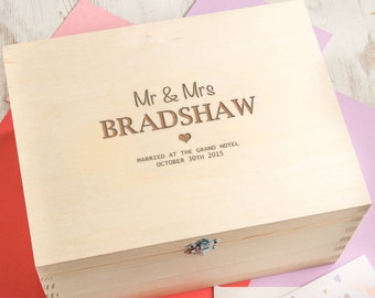 Wedding Memory Box Personalized