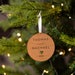 Personalised Christmas Bauble Ornament for Couple - Personalized Xmas Tree Decorations - Unique Engraved Wooden Bauble Boyfriend Girlfriend 