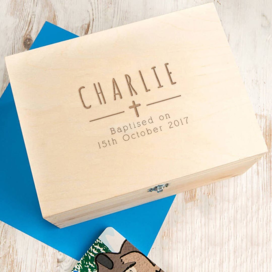 Baptism Gift Boy Keepsake Box Personalized Baptism Gift Etsy UK — free download