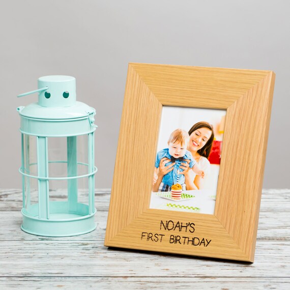 First Birthday Photo Frame Personalised Gift Image 0